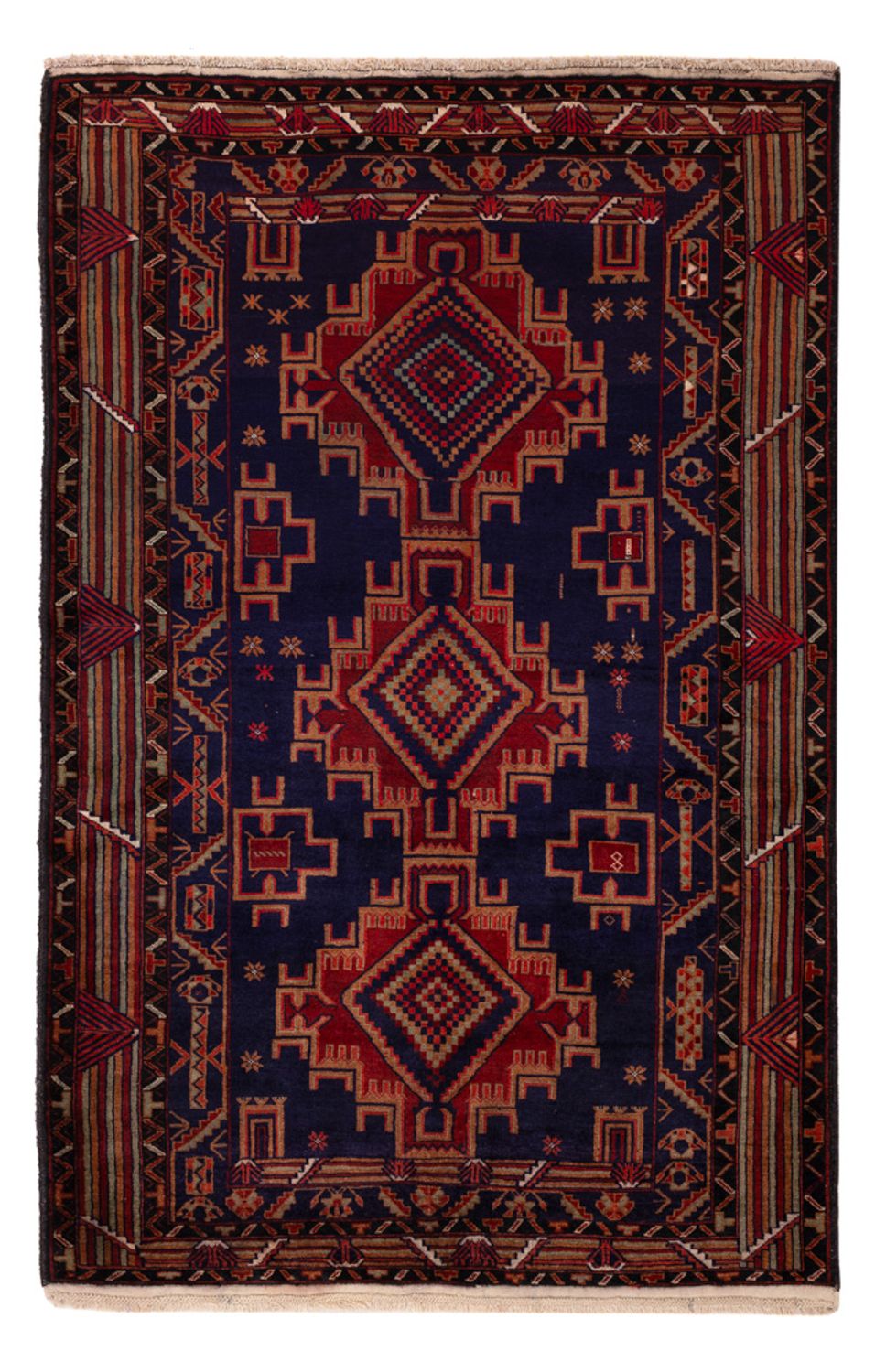Baluch tapijt - 200 x 122 cm - donkerrood