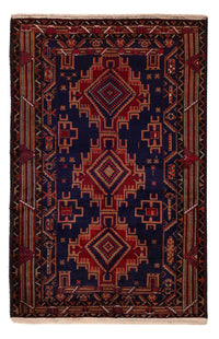 Baluch tapijt - 200 x 122 cm - donkerrood