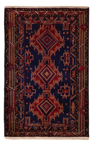 Baluch tapijt - 200 x 122 cm - donkerrood
