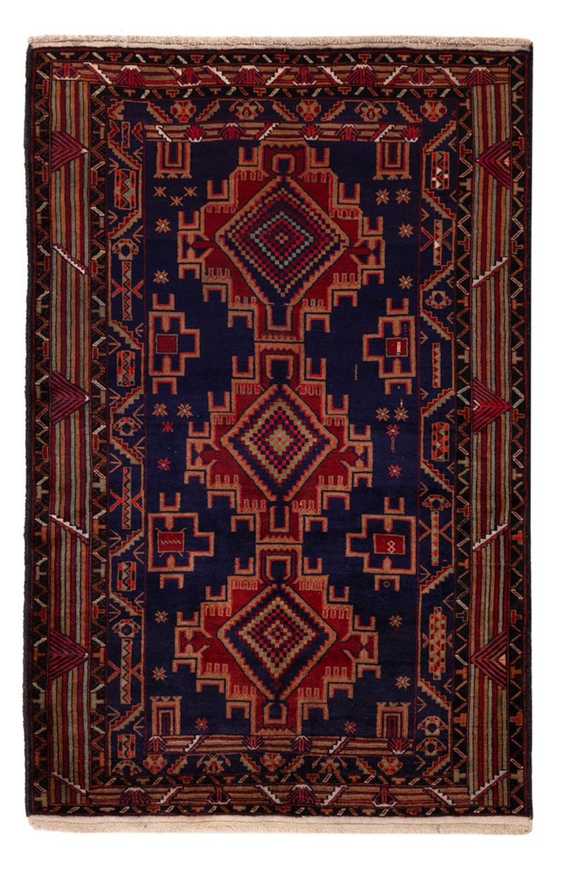 Baluch tapijt - 200 x 122 cm - donkerrood