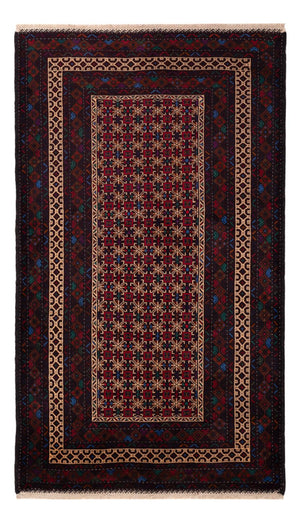 Loper Baluch tapijt - 200 x 114 cm - donkerrood