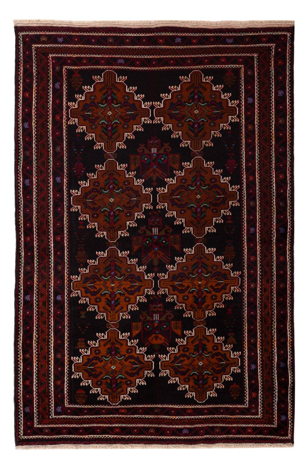 Baluch tapijt - 192 x 127 cm - donkerrood
