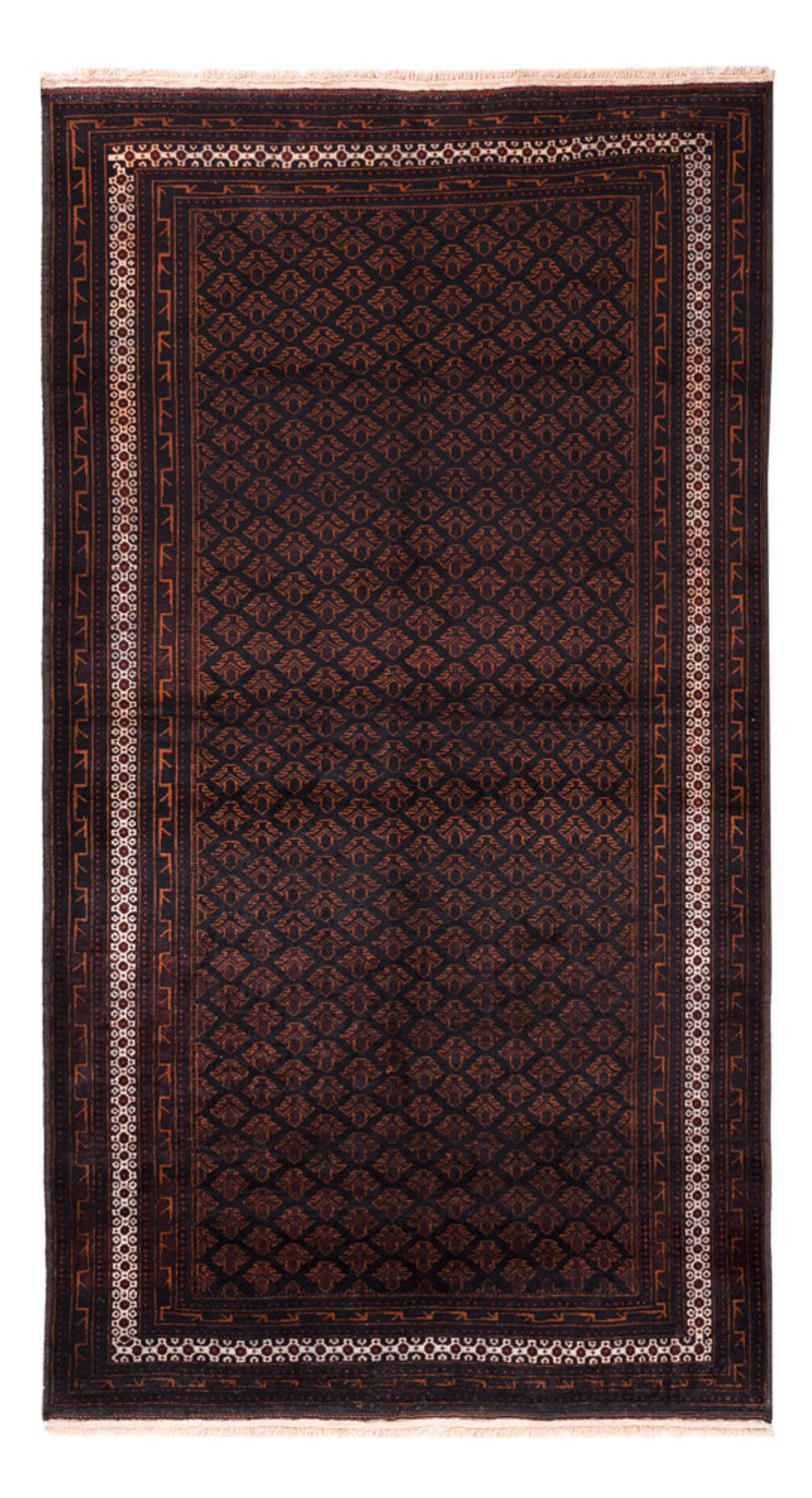 Loper Baluch tapijt - 236 x 122 cm - donkerbruin
