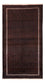 Loper Baluch tapijt - 236 x 122 cm - donkerbruin