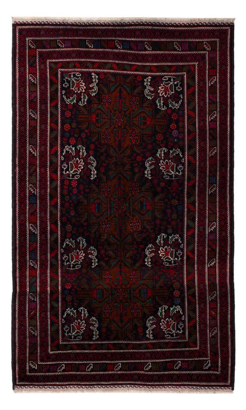 Baluch tapijt - 202 x 119 cm - donkerrood