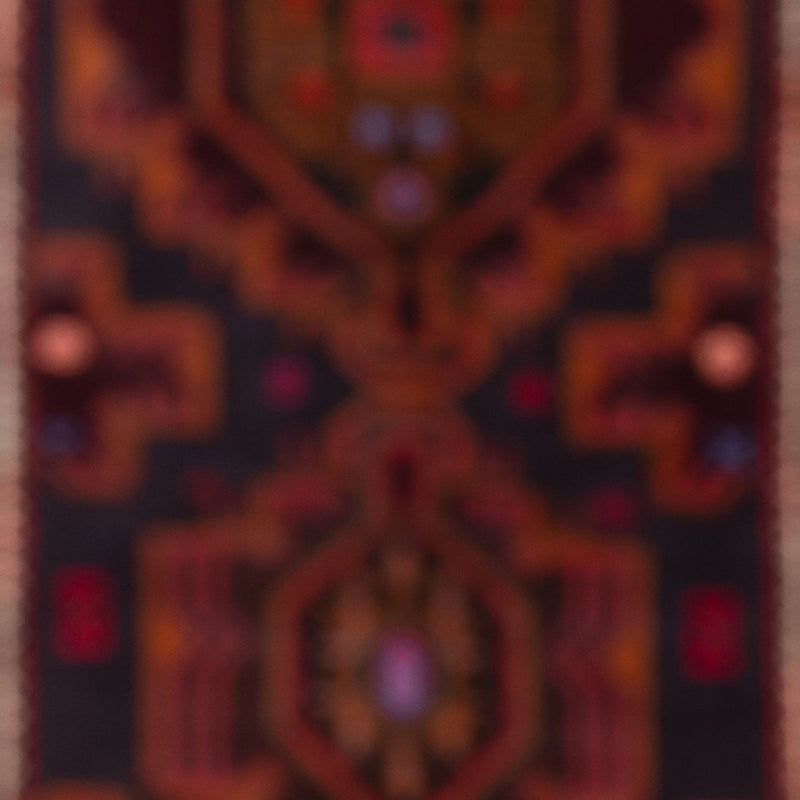 Loper Baluch tapijt - 227 x 129 cm - donkerrood