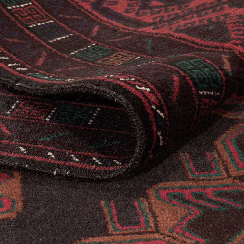 Loper Baluch tapijt - 227 x 129 cm - donkerrood