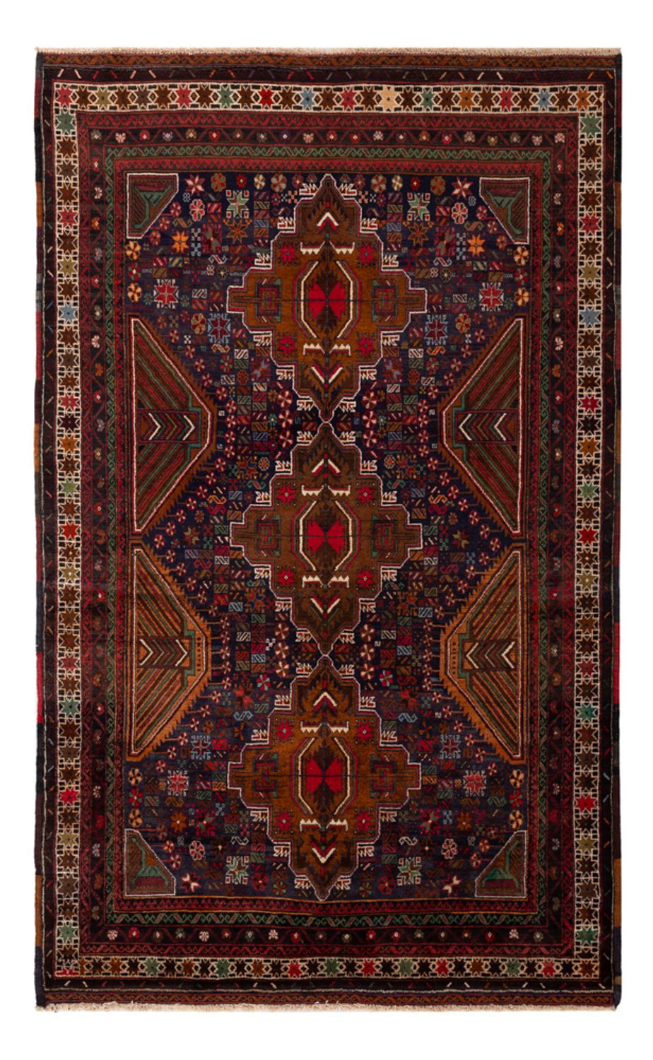 Baluch tapijt - 200 x 117 cm - donkerrood