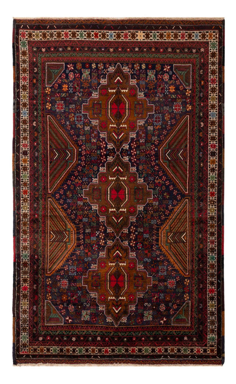 Baluch tapijt - 200 x 117 cm - donkerrood