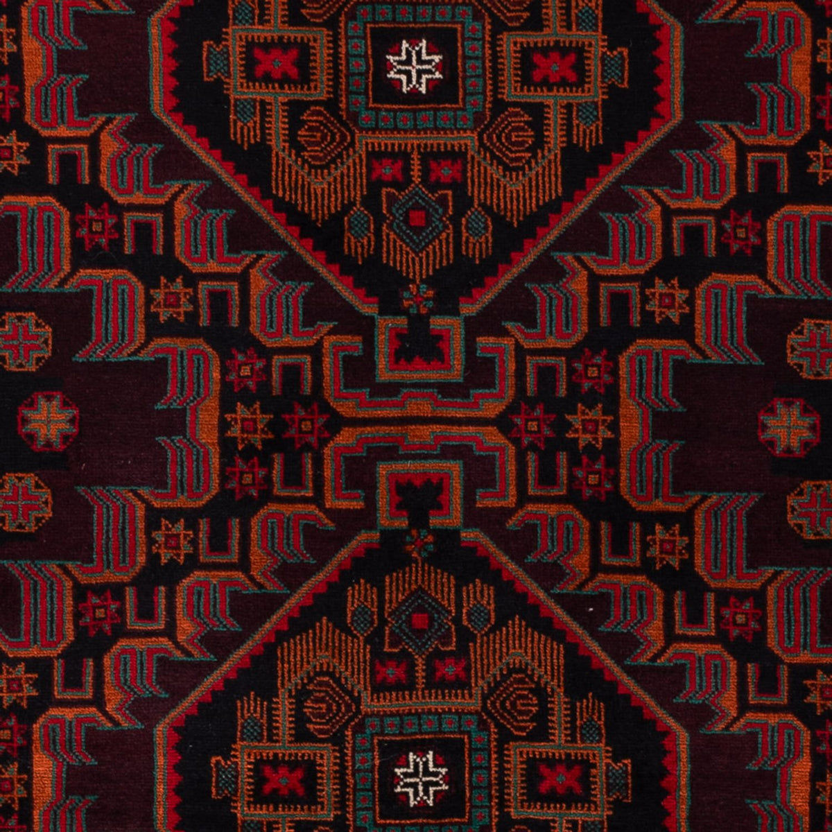 Baluch tapijt - 206 x 117 cm - donkerrood