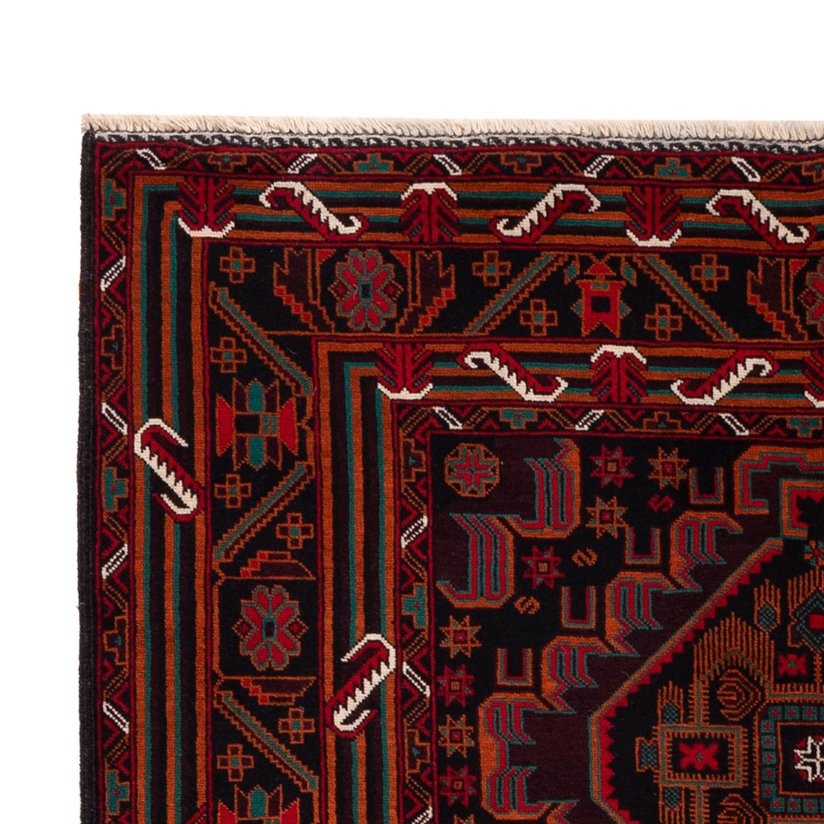 Baluch tapijt - 206 x 117 cm - donkerrood