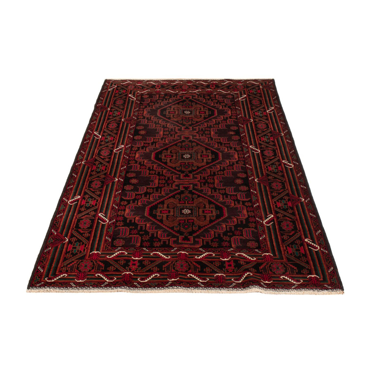 Baluch tapijt - 206 x 117 cm - donkerrood