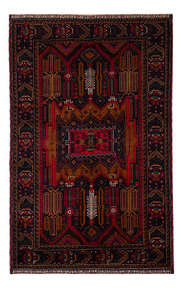 Baluch tapijt - 195 x 117 cm - donkerrood