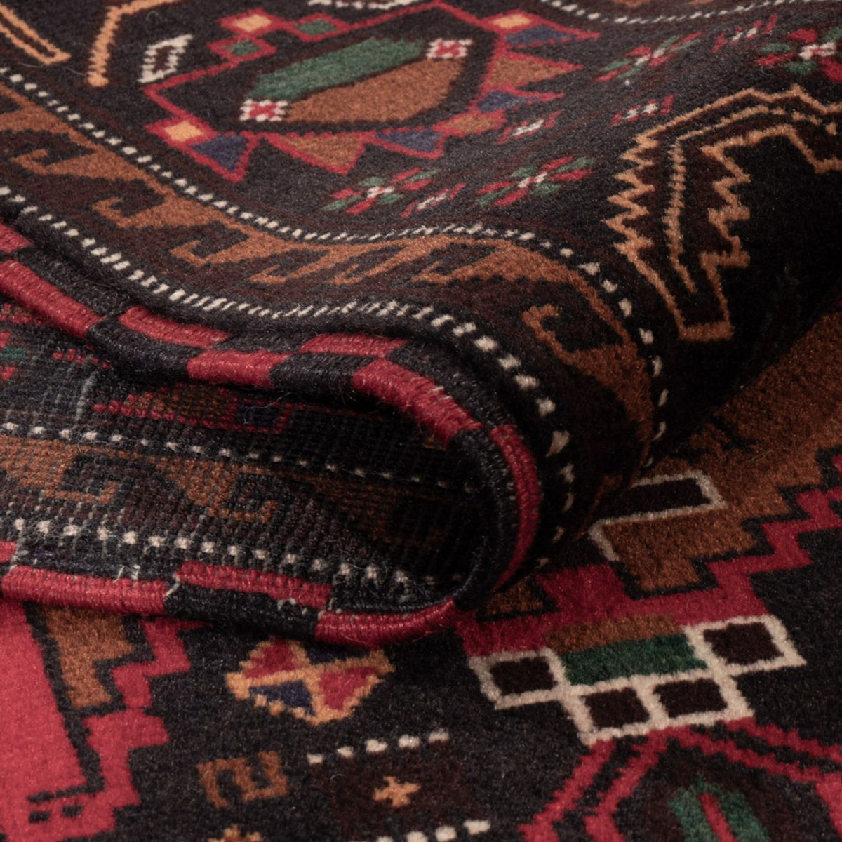 Baluch tapijt - 195 x 117 cm - donkerrood