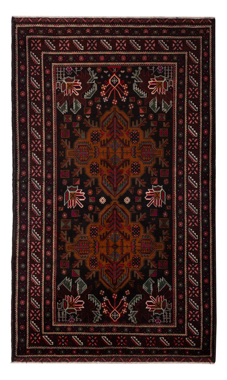 Loper Baluch tapijt - 201 x 114 cm - donkerrood