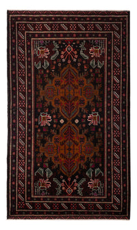 Loper Baluch tapijt - 201 x 114 cm - donkerrood