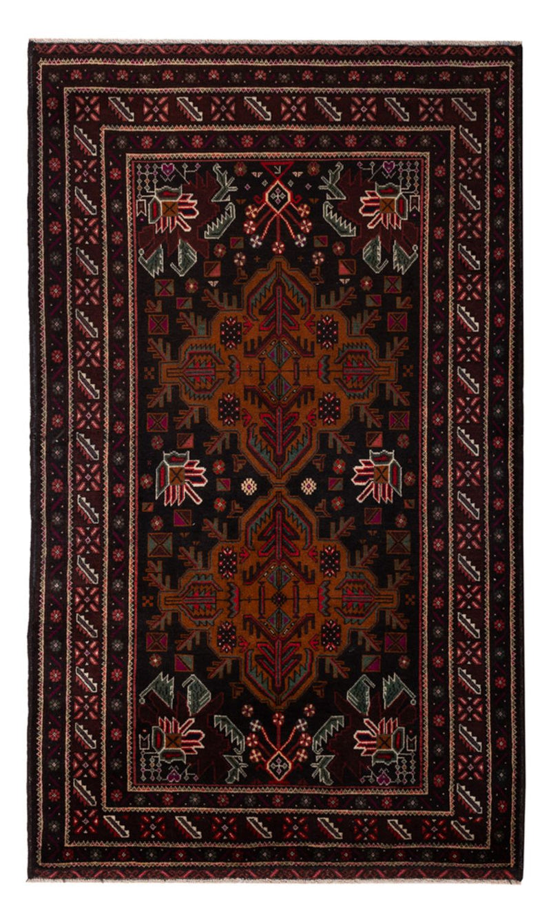 Loper Baluch tapijt - 201 x 114 cm - donkerrood