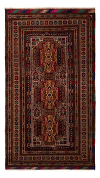 Loper Baluch tapijt - 204 x 110 cm - donker beige