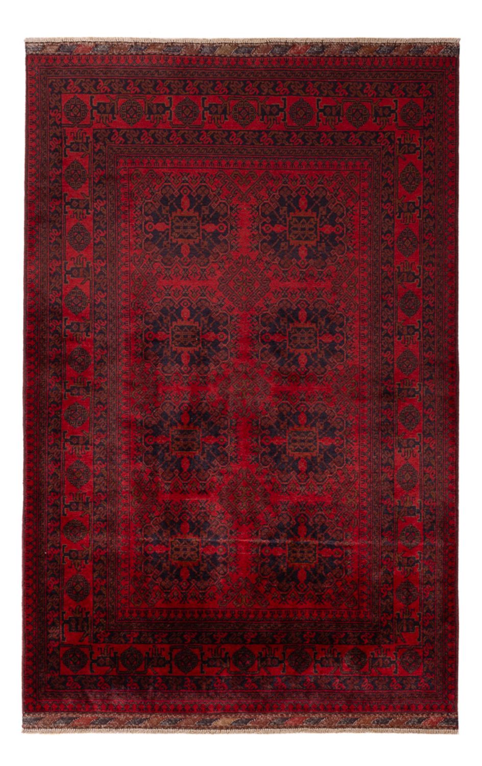 Afghaans tapijt - Kunduz - 197 x 127 cm - rood