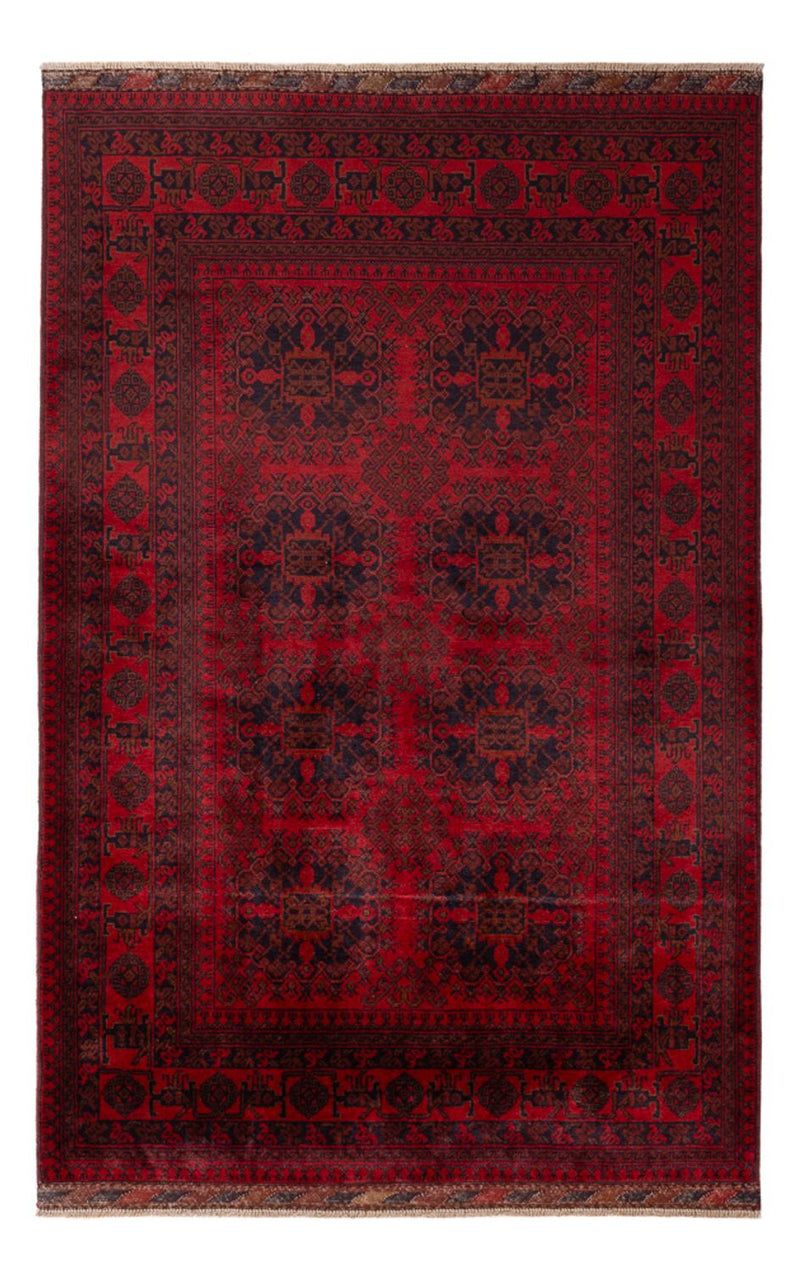 Afghaans tapijt - Kunduz - 197 x 127 cm - rood
