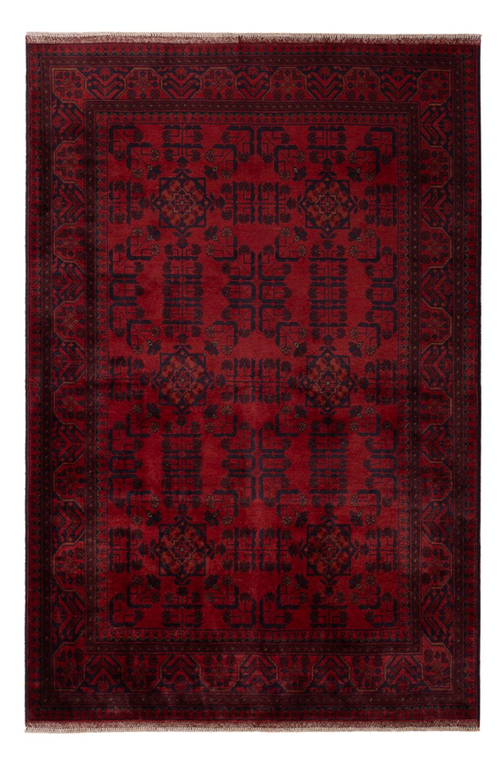 Afghaans tapijt - Kunduz - 203 x 129 cm - rood