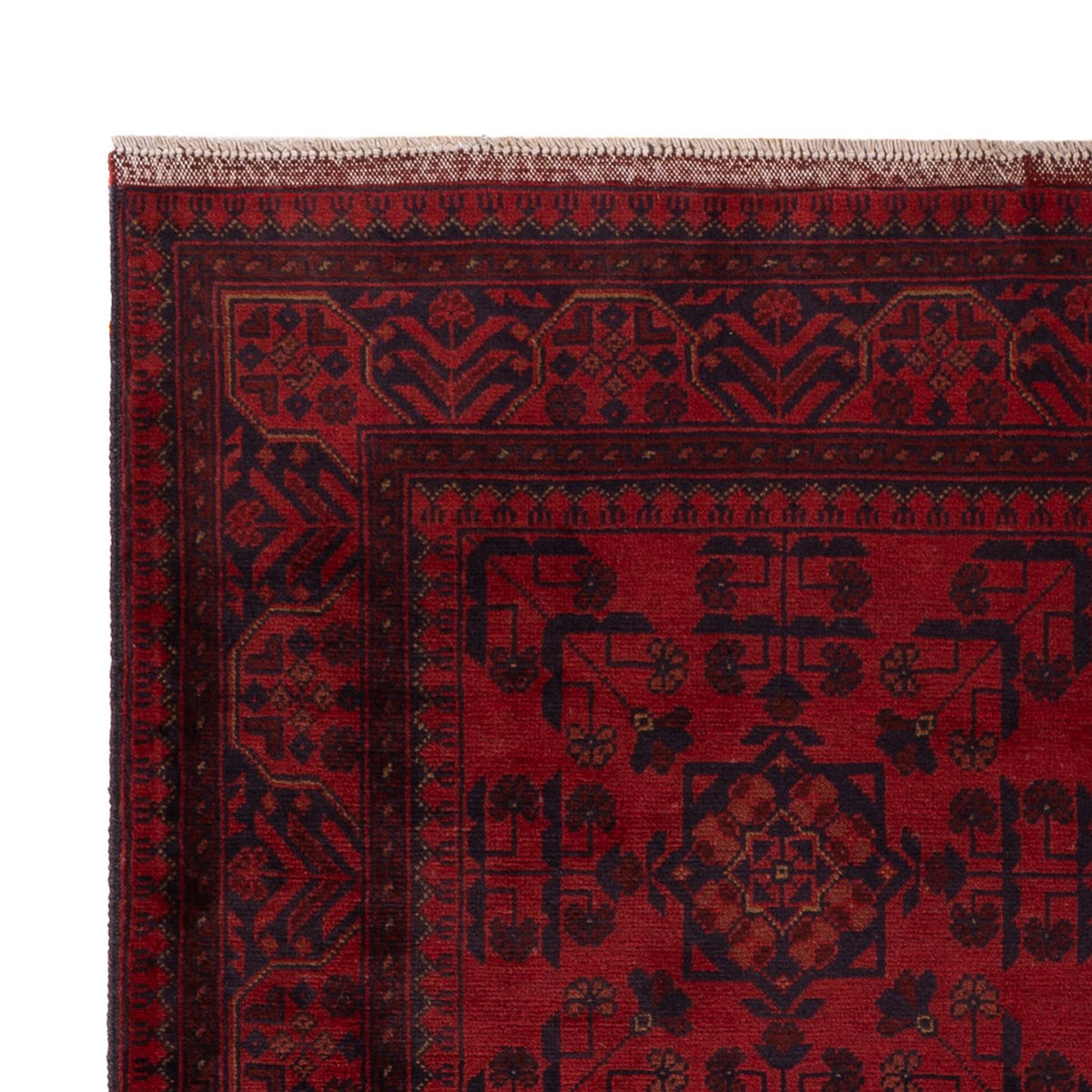 Afghaans tapijt - Kunduz - 203 x 129 cm - rood