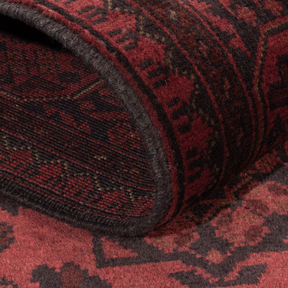 Afghaans tapijt - Kunduz - 203 x 129 cm - rood