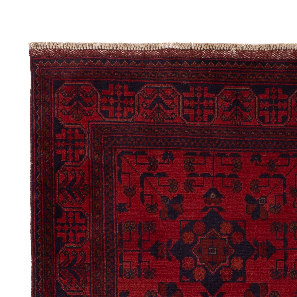 Afghaans tapijt - Kunduz - 200 x 125 cm - rood