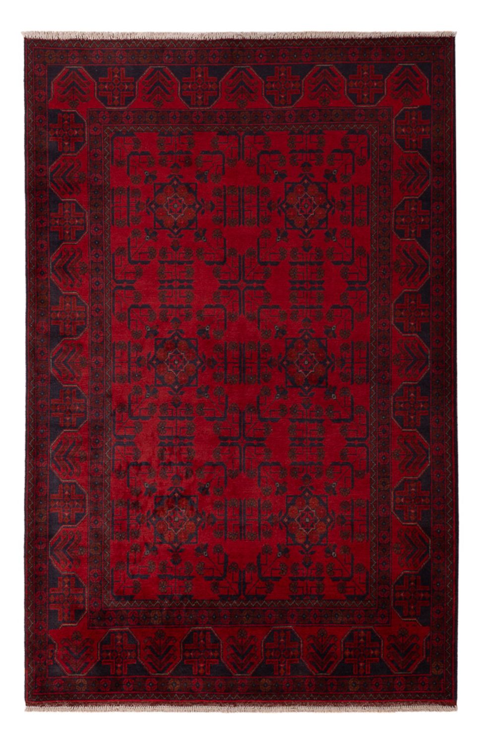 Afghaans tapijt - Kunduz - 196 x 127 cm - rood