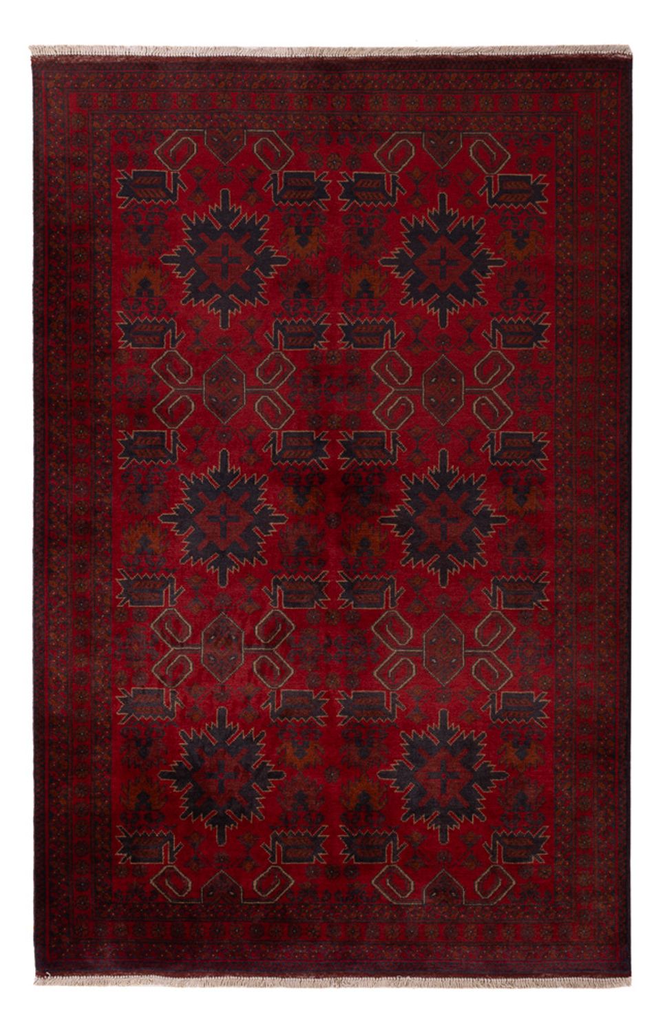Afghaans tapijt - Kunduz - 197 x 125 cm - rood