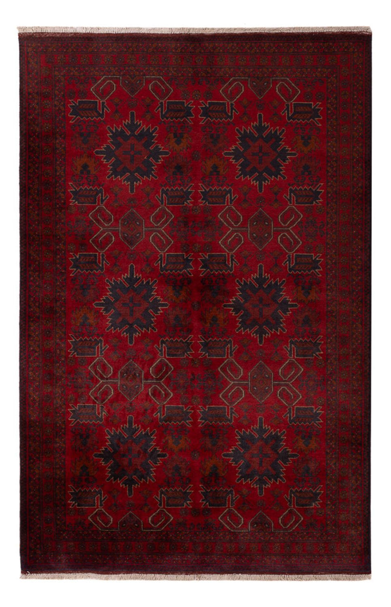 Afghaans tapijt - Kunduz - 197 x 125 cm - rood