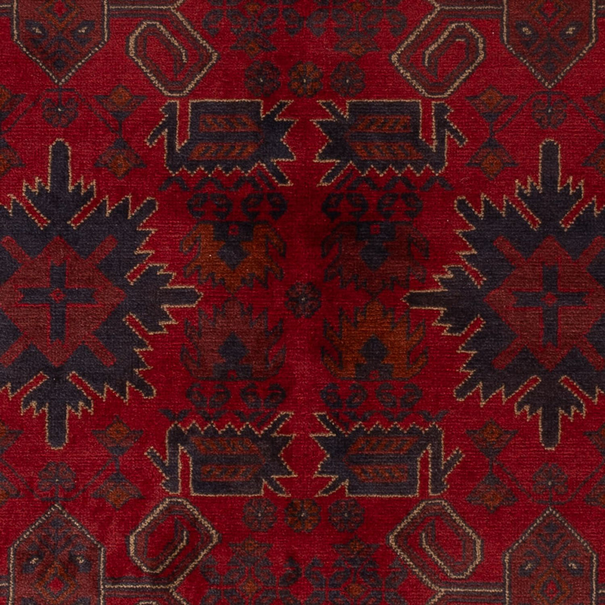 Afghaans tapijt - Kunduz - 197 x 125 cm - rood