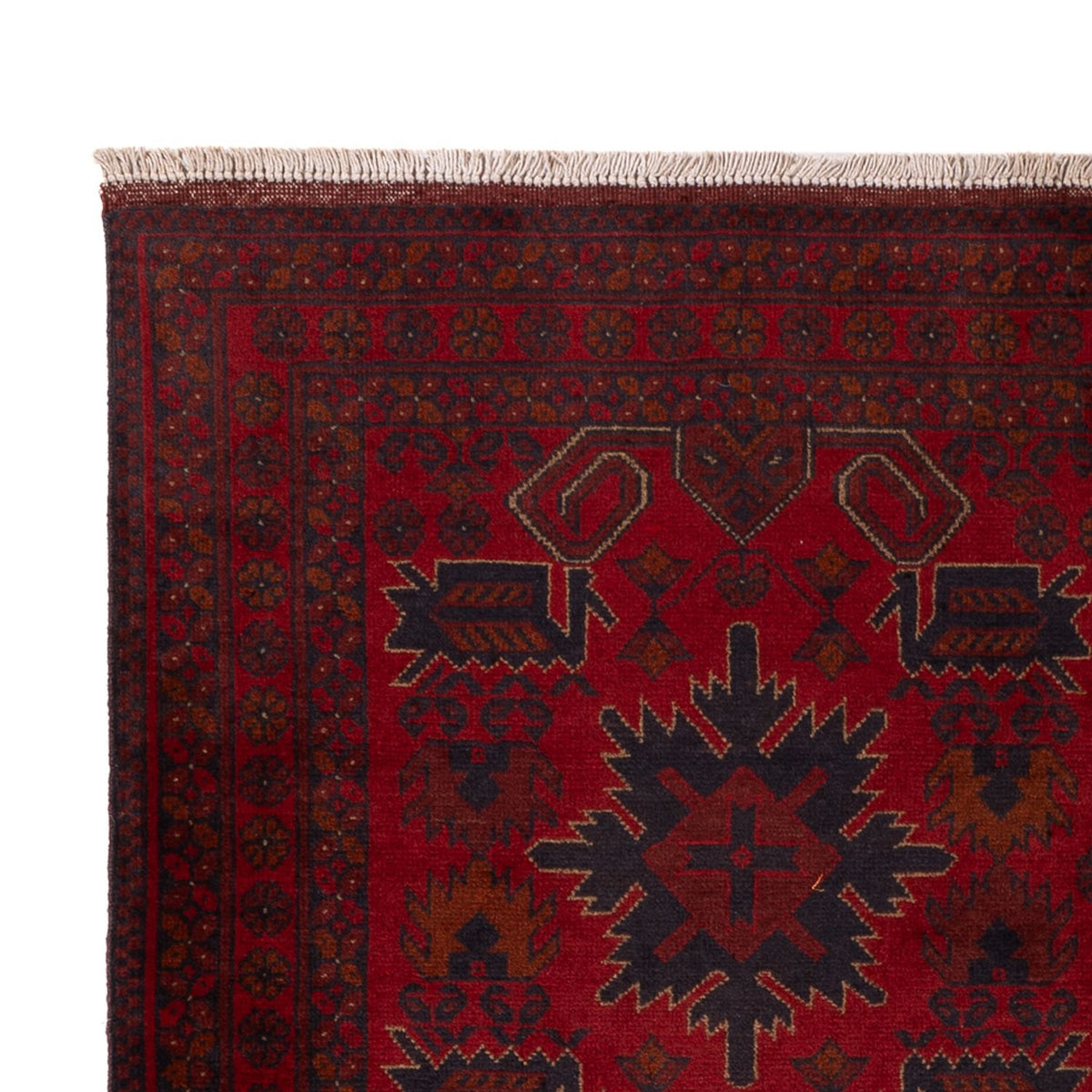 Afghaans tapijt - Kunduz - 197 x 125 cm - rood