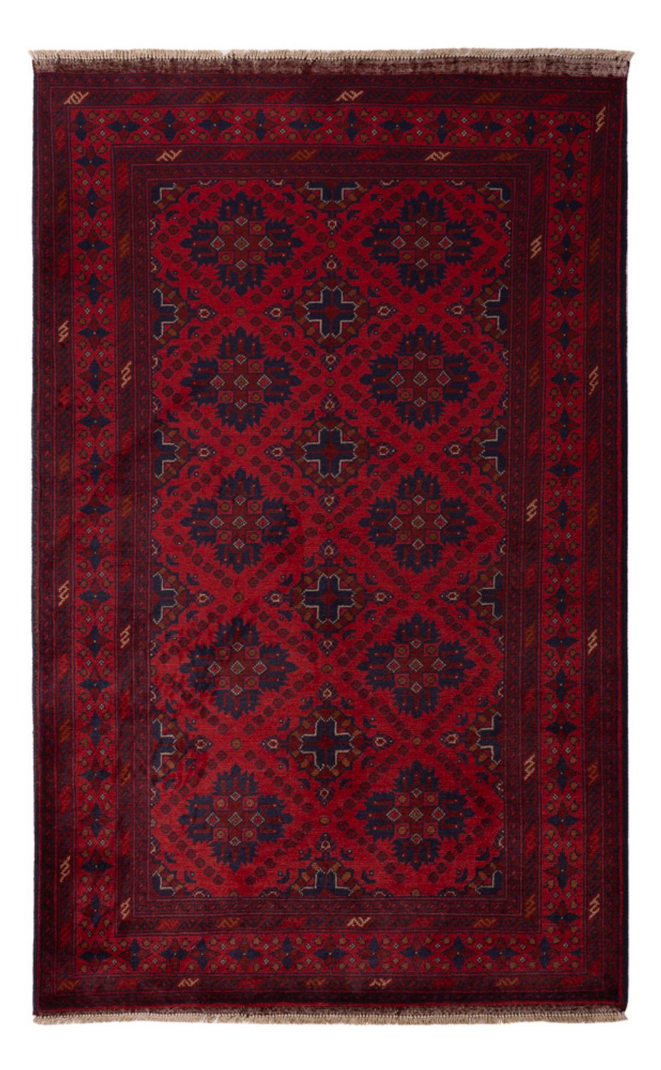 Afghaans tapijt - Kunduz - 200 x 122 cm - rood