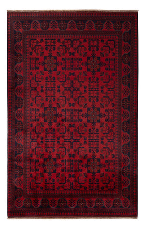 Afghaans tapijt - Kunduz - 203 x 128 cm - rood