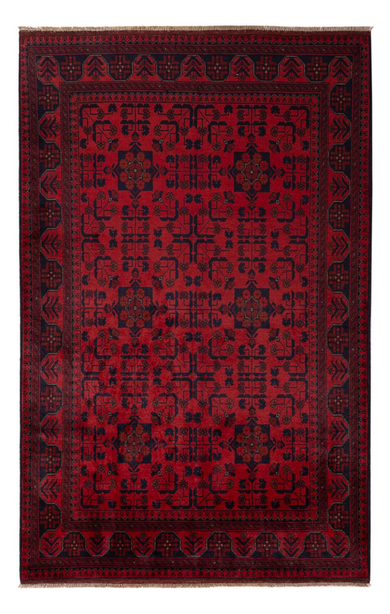 Afghaans tapijt - Kunduz - 203 x 128 cm - rood