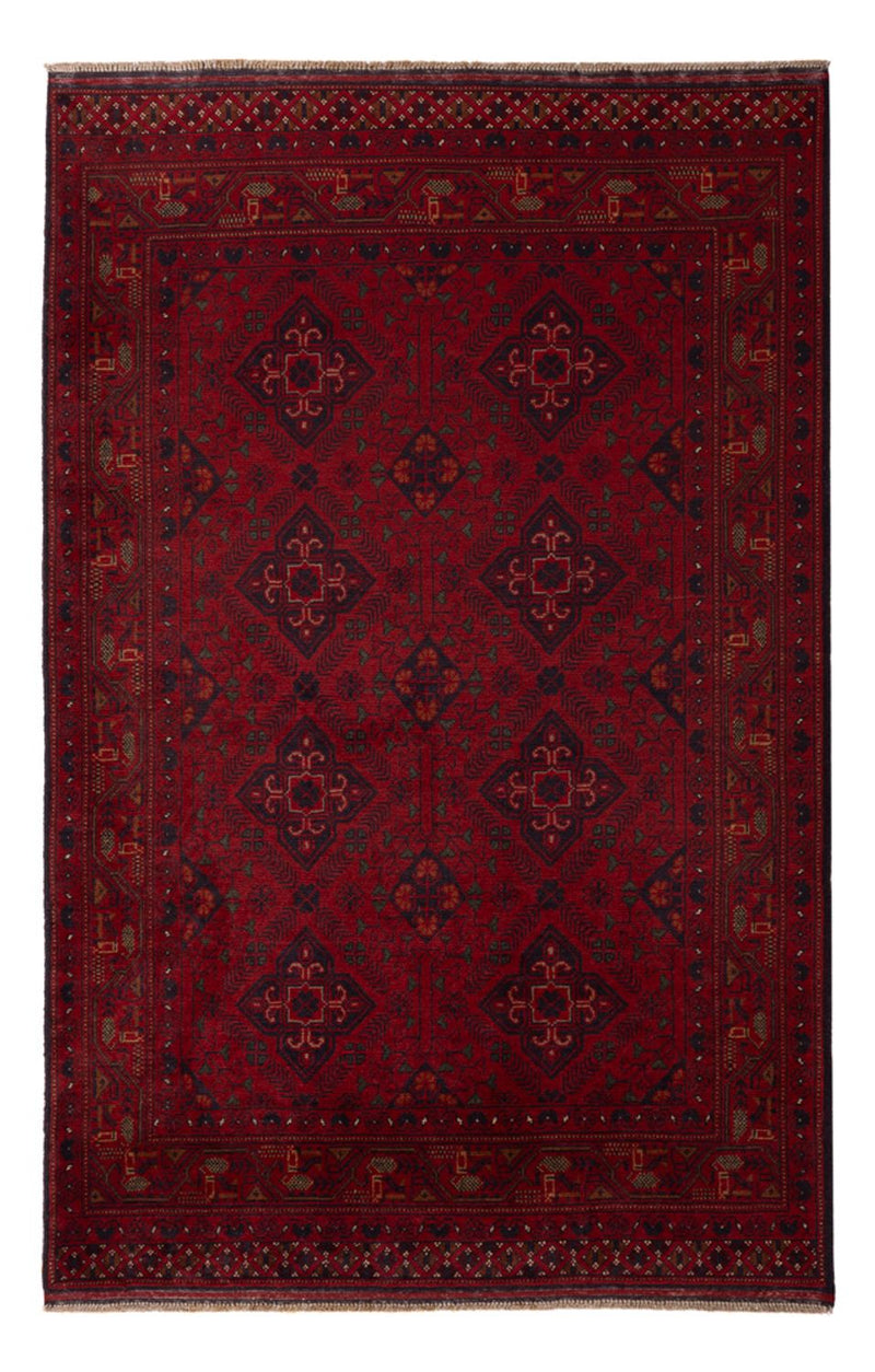 Afghaans tapijt - Kunduz - 194 x 121 cm - rood