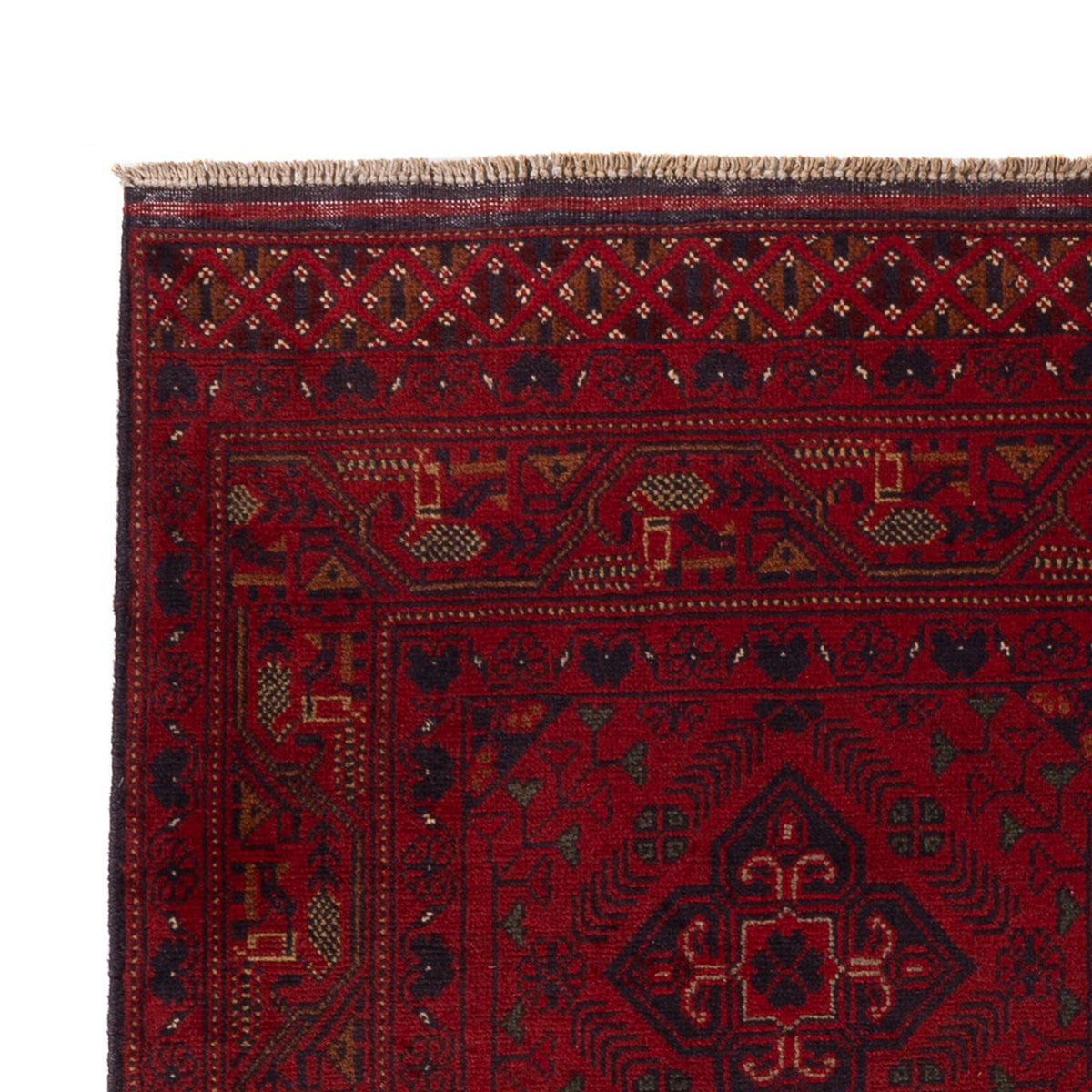 Afghaans tapijt - Kunduz - 194 x 121 cm - rood