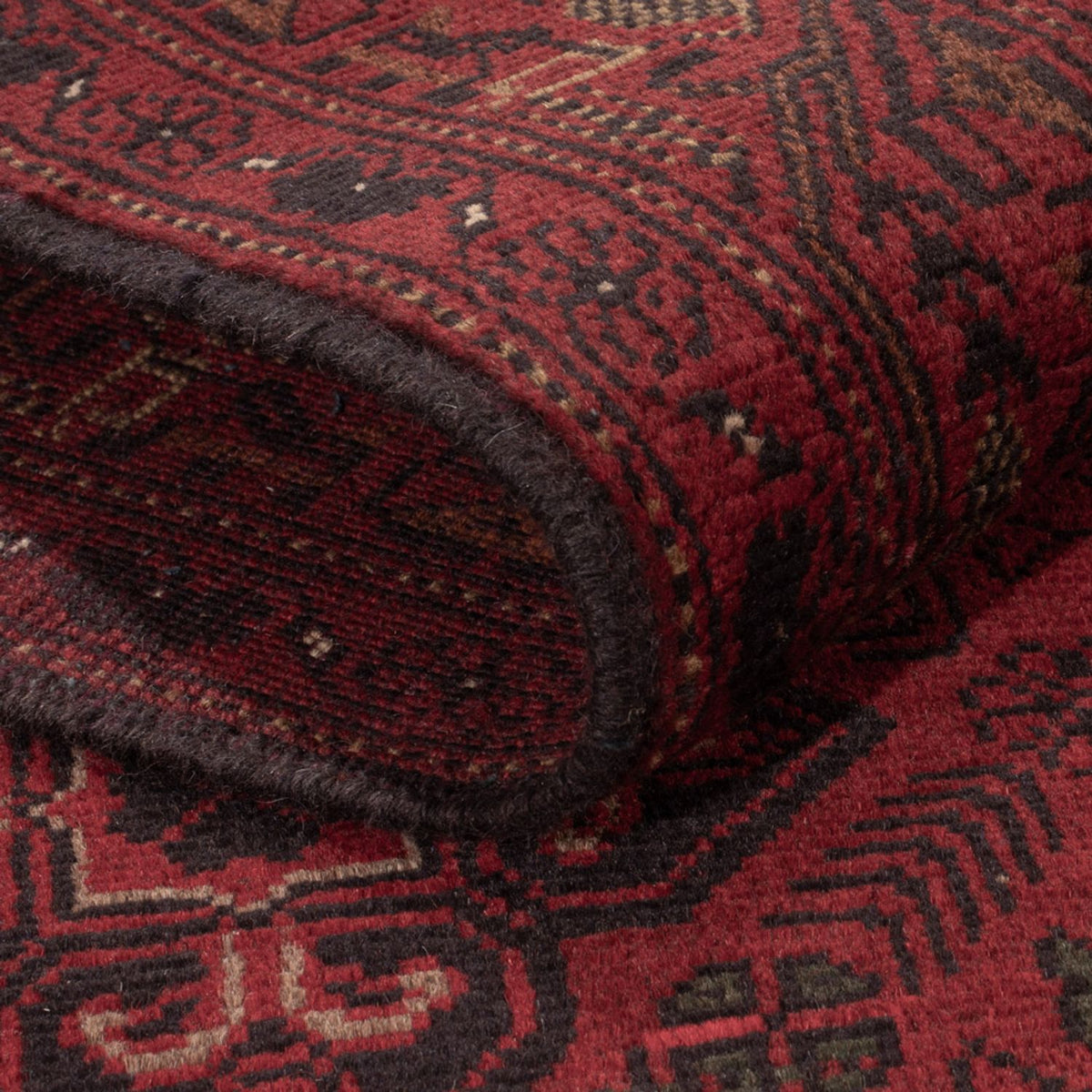Afghaans tapijt - Kunduz - 194 x 121 cm - rood
