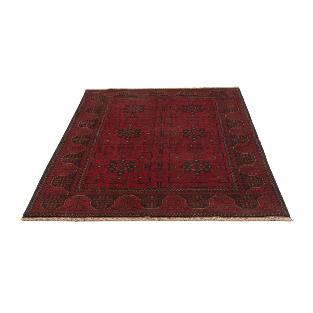 Afghaans tapijt - Kunduz - 201 x 126 cm - rood