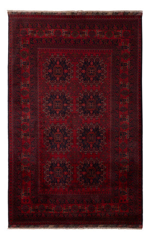 Afghaans tapijt - Kunduz - 202 x 127 cm - rood
