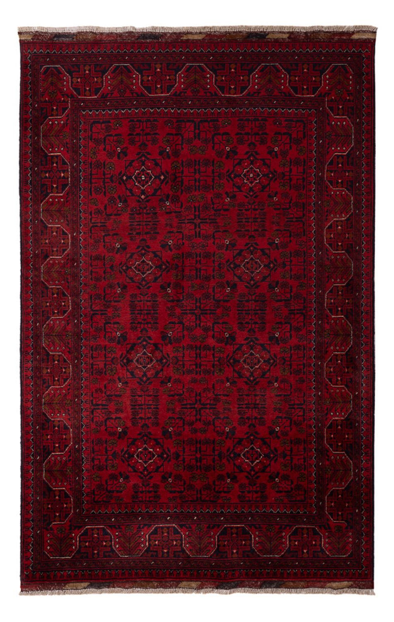 Afghaans tapijt - Kunduz - 198 x 123 cm - rood