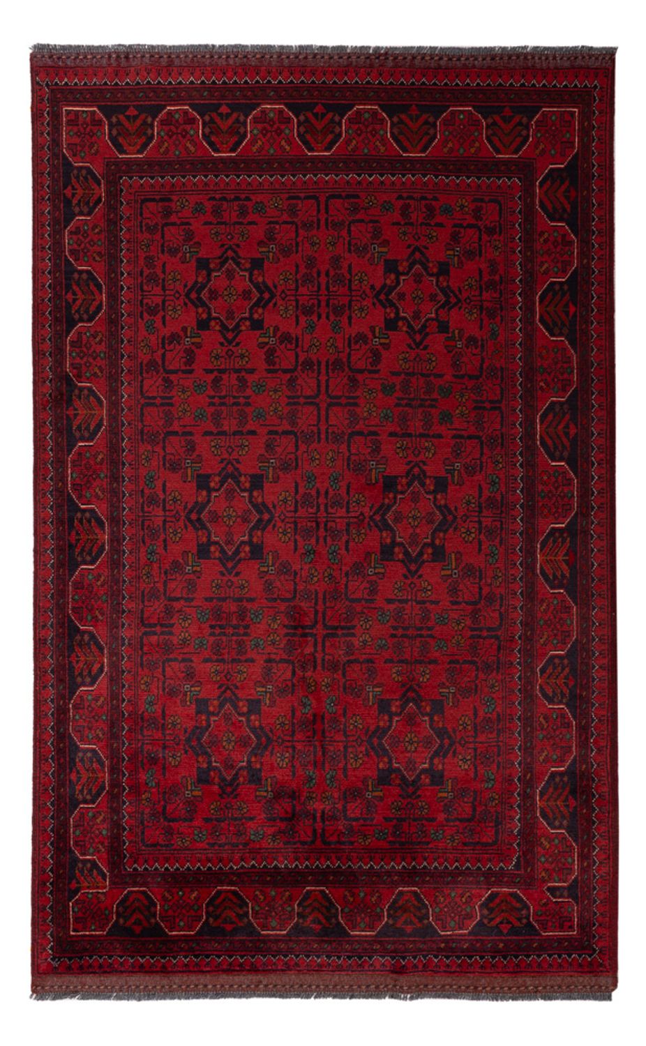 Afghaans tapijt - Kunduz - 196 x 120 cm - rood
