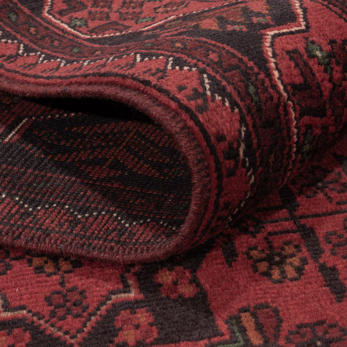 Afghaans tapijt - Kunduz - 196 x 120 cm - rood