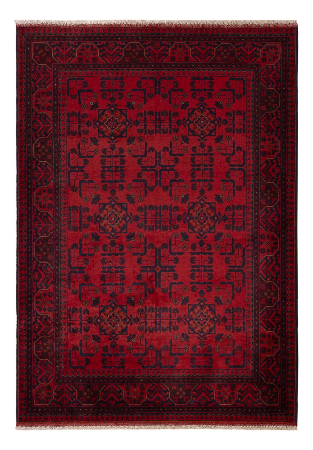 Afghaans tapijt - Kunduz - 196 x 130 cm - rood