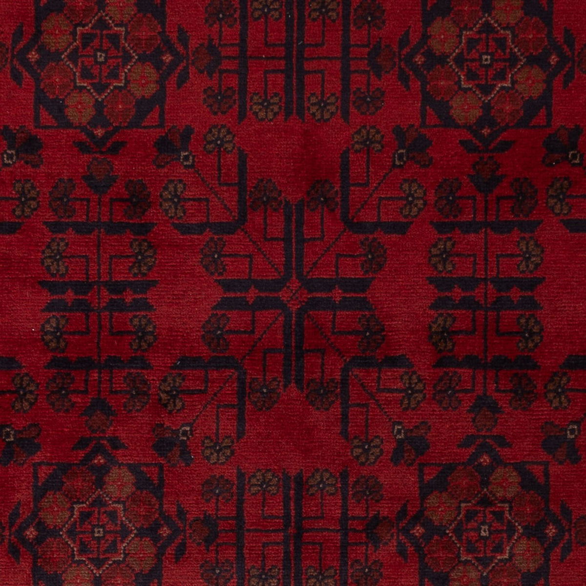 Afghaans tapijt - Kunduz - 198 x 126 cm - rood