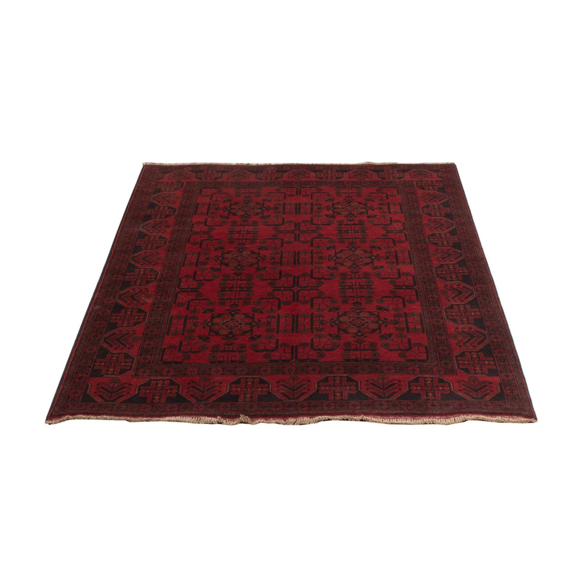 Afghaans tapijt - Kunduz - 198 x 126 cm - rood
