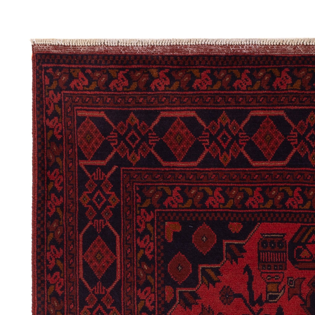 Afghaans tapijt - Kunduz - 192 x 122 cm - rood
