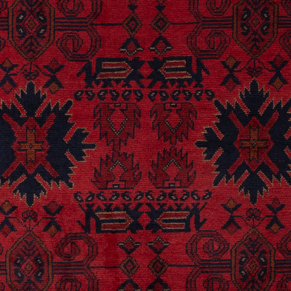 Afghaans tapijt - Kunduz - 199 x 123 cm - donkerrood
