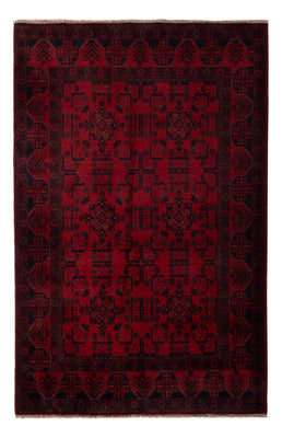 Afghaans tapijt - Kunduz - 201 x 129 cm - donkerrood